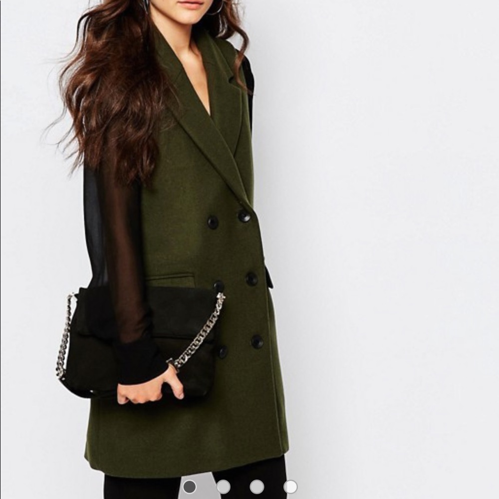 Mango Sleeveless Tweed Blazer- USA Small